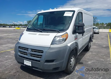 2017 Ram Promaster 1500 Low Roof 118 Wb z USA, uszkodzony, nr VIN 3C6TRVNG3HE517759